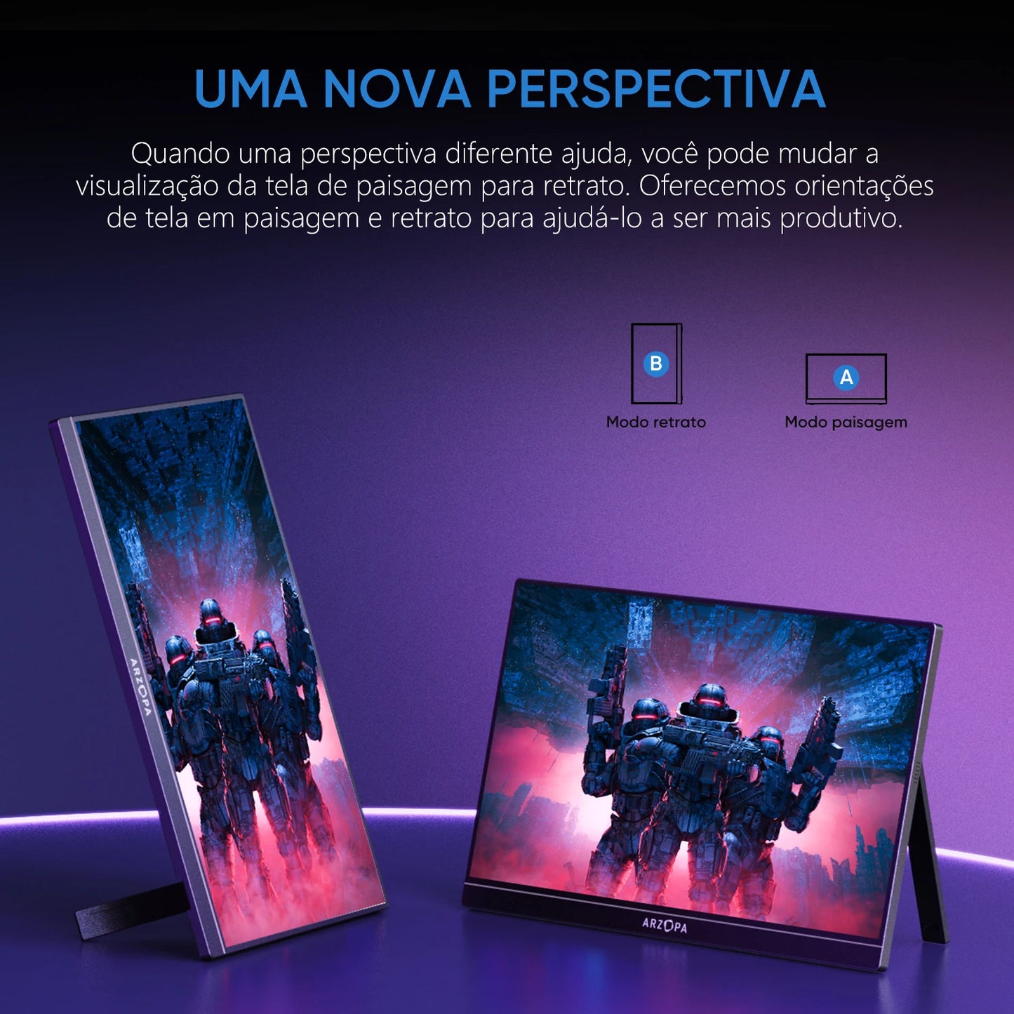 [produto no brasil] Novo ARZOPA 16.1 polegada 100% sRGB 144Hz Monitor de Jogos Portátil Display Laptop com Tipo C Mini HDMI Para PS4/5 Steam Deck Switch XBOX PC Mac, Z1FC