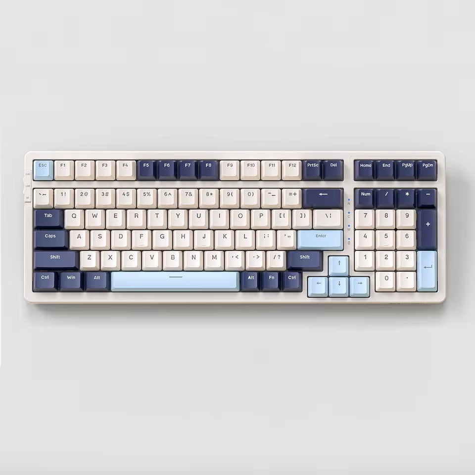 K8 100 teclas teclado mecânico sem fio